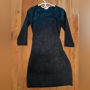 Escada fitted dark turquoise dress (34)